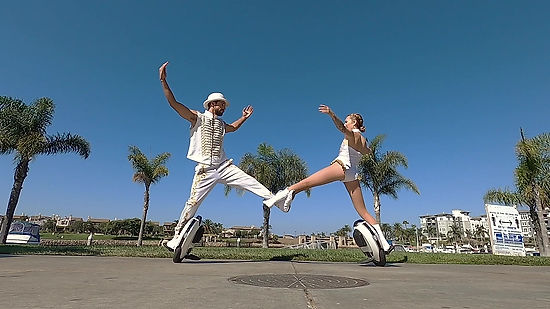 Partner Dancing on Electric Unicycle